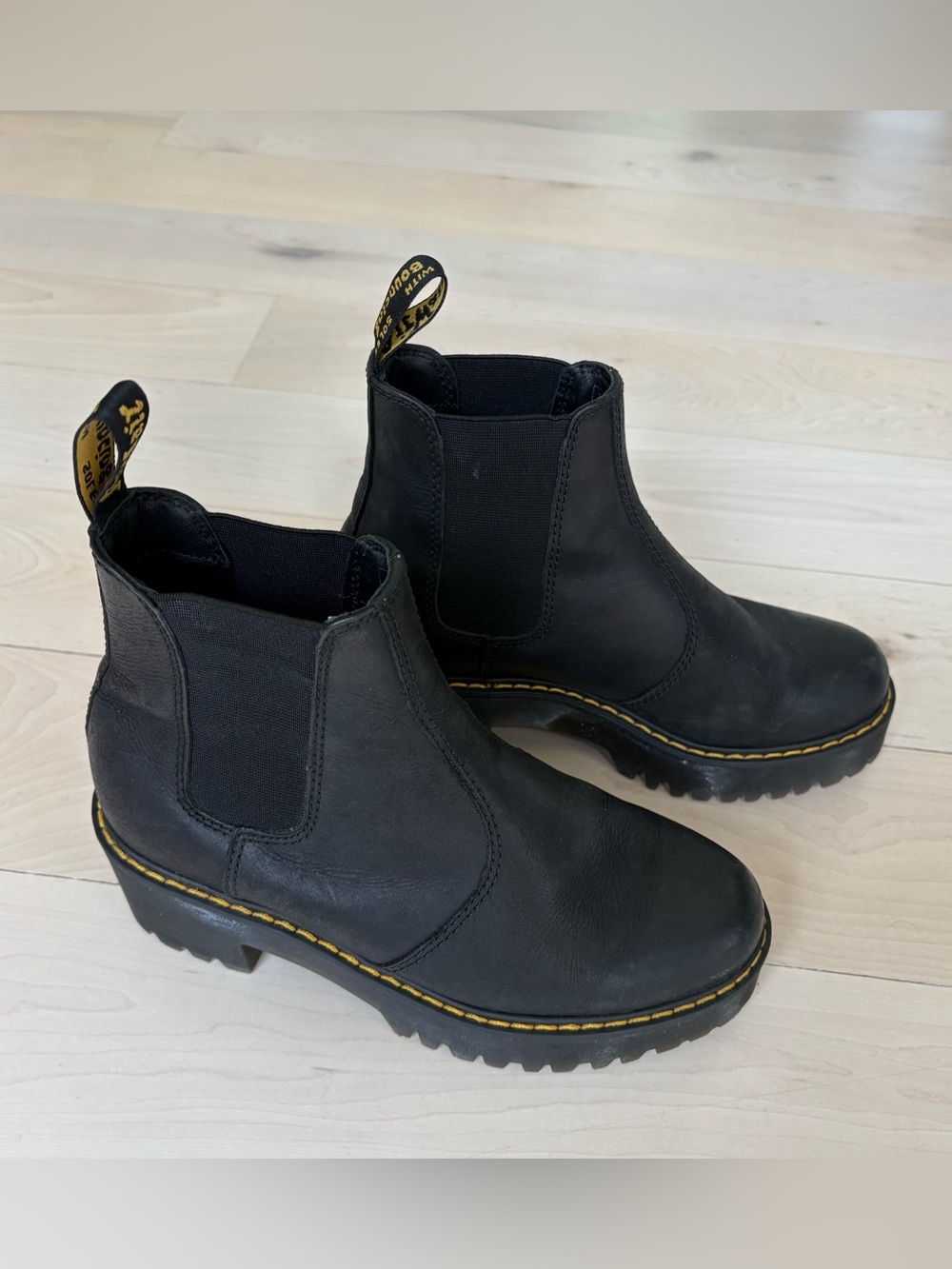 Dr Martens Rometty Platform Wyoming Chelsea Boots Black US size 7 EU size 38 - Picture 4 of 11